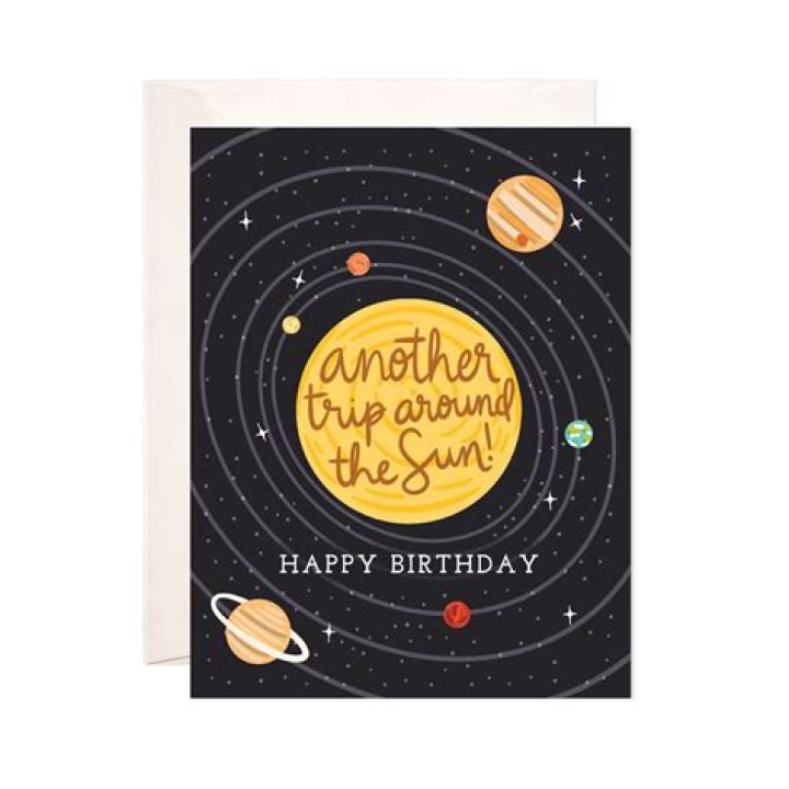 Trip Around The Sun Birthday Card from HumanKind Fair Trade HumanKind